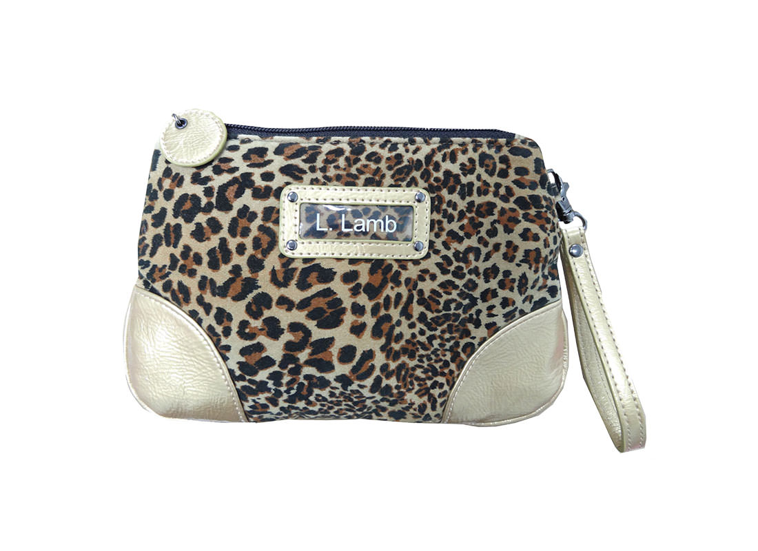 Leopard Velvet Beauty Pouch