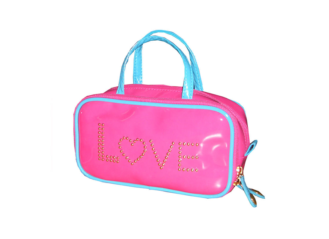 Pink Beauty Bag with Letter 