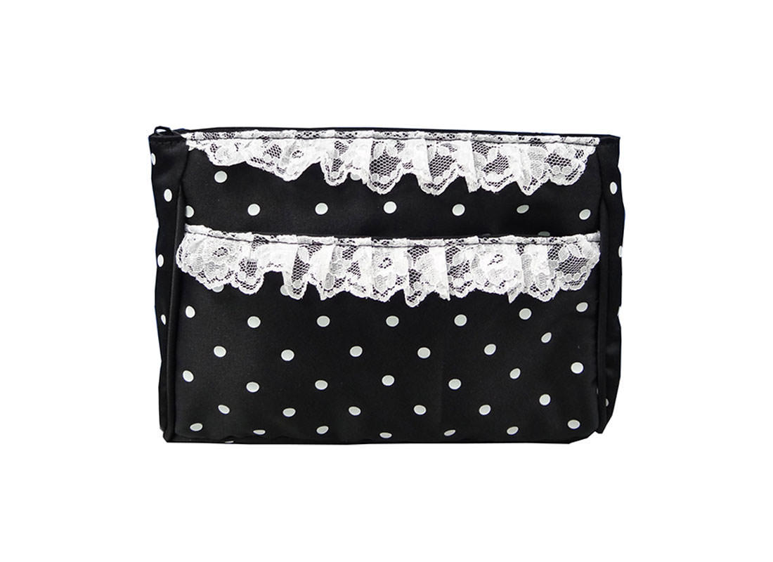 White Dots Zipper Pouch