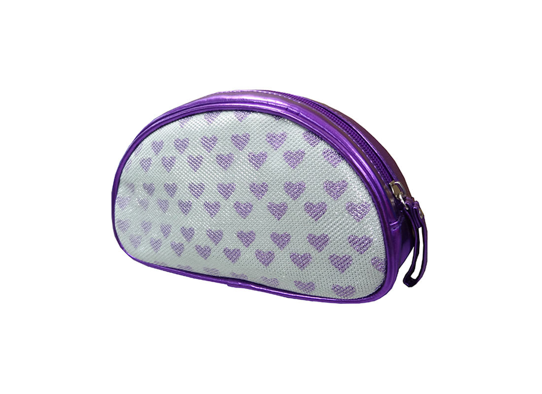 Purple Heart Zipper Pouch