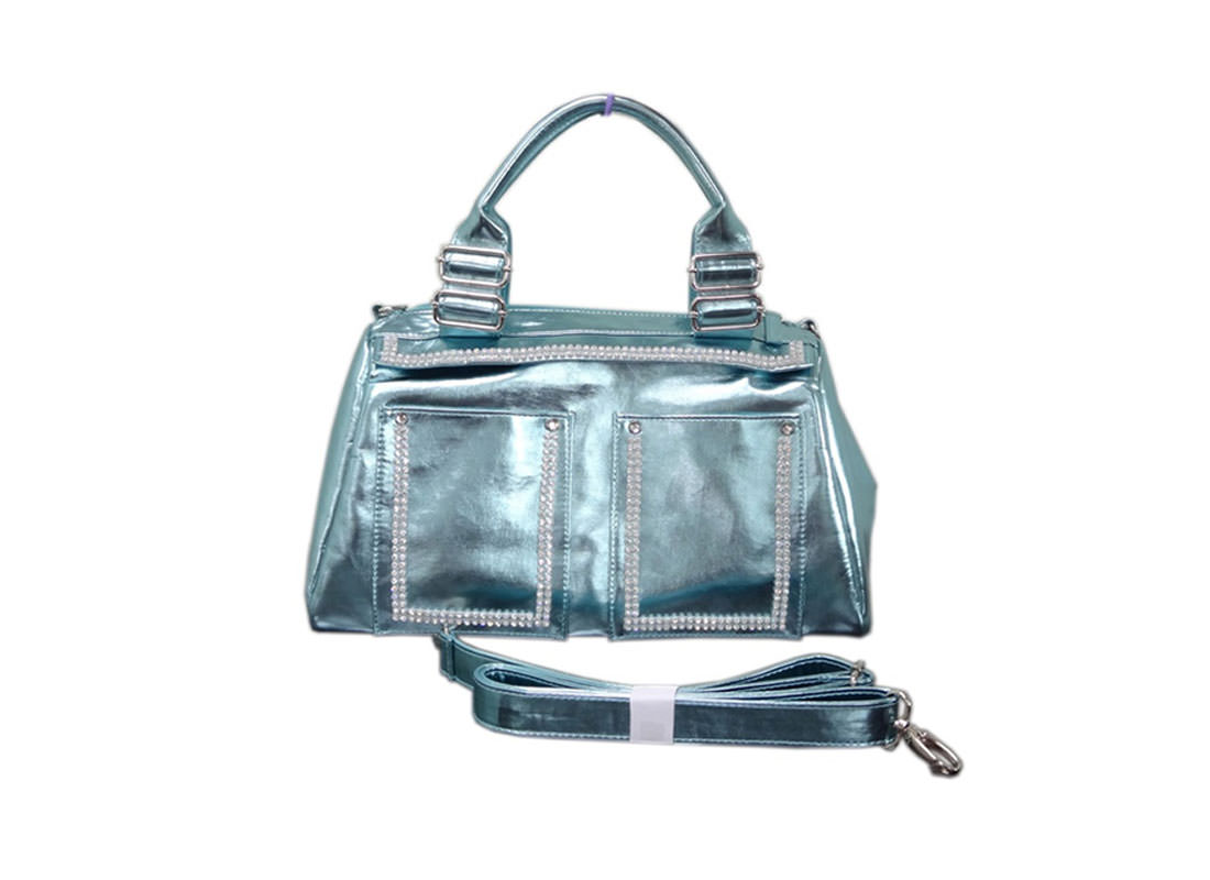 Metallic Blue Handbag