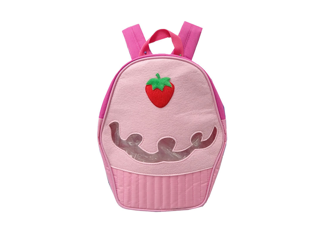 Cupcake Shaped Childern Backpack in Pink