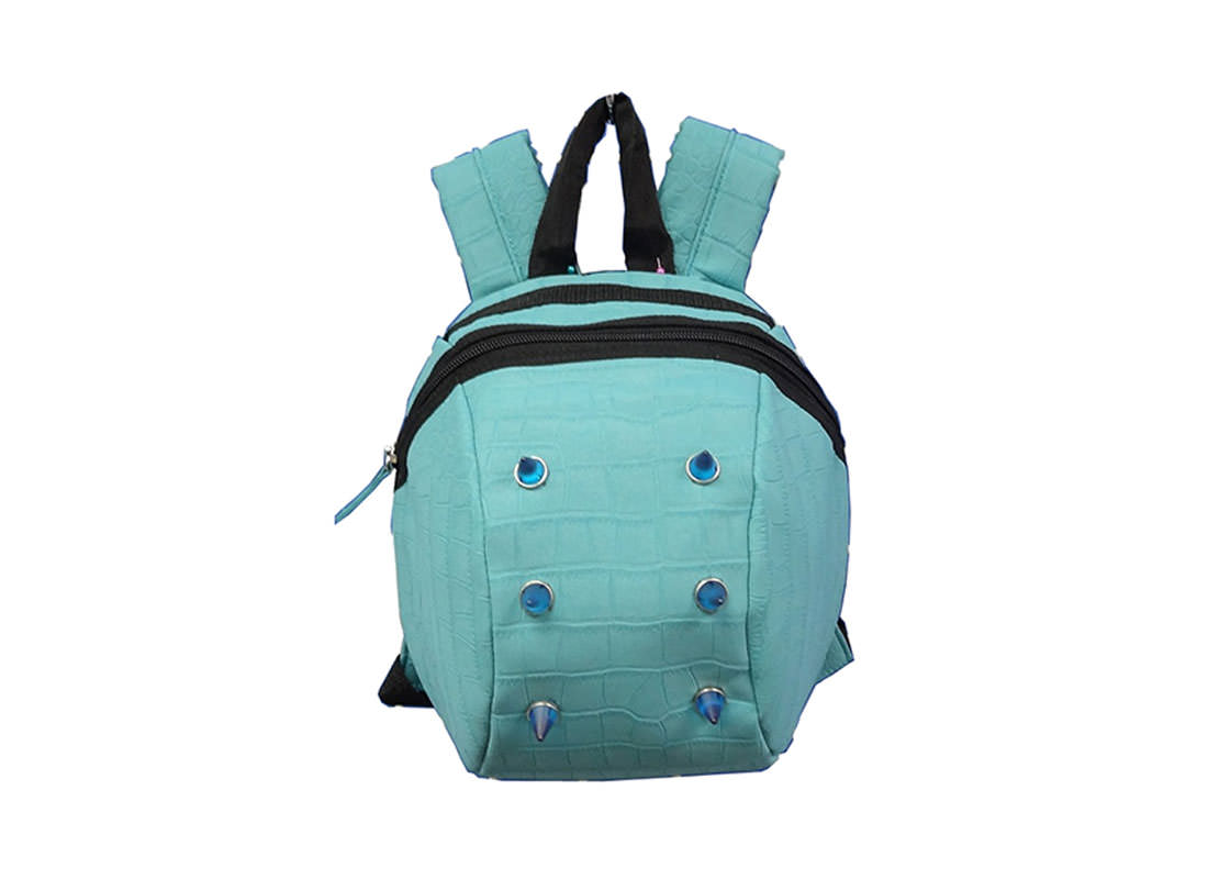 Sky Blue Backpack with Plastic Studs