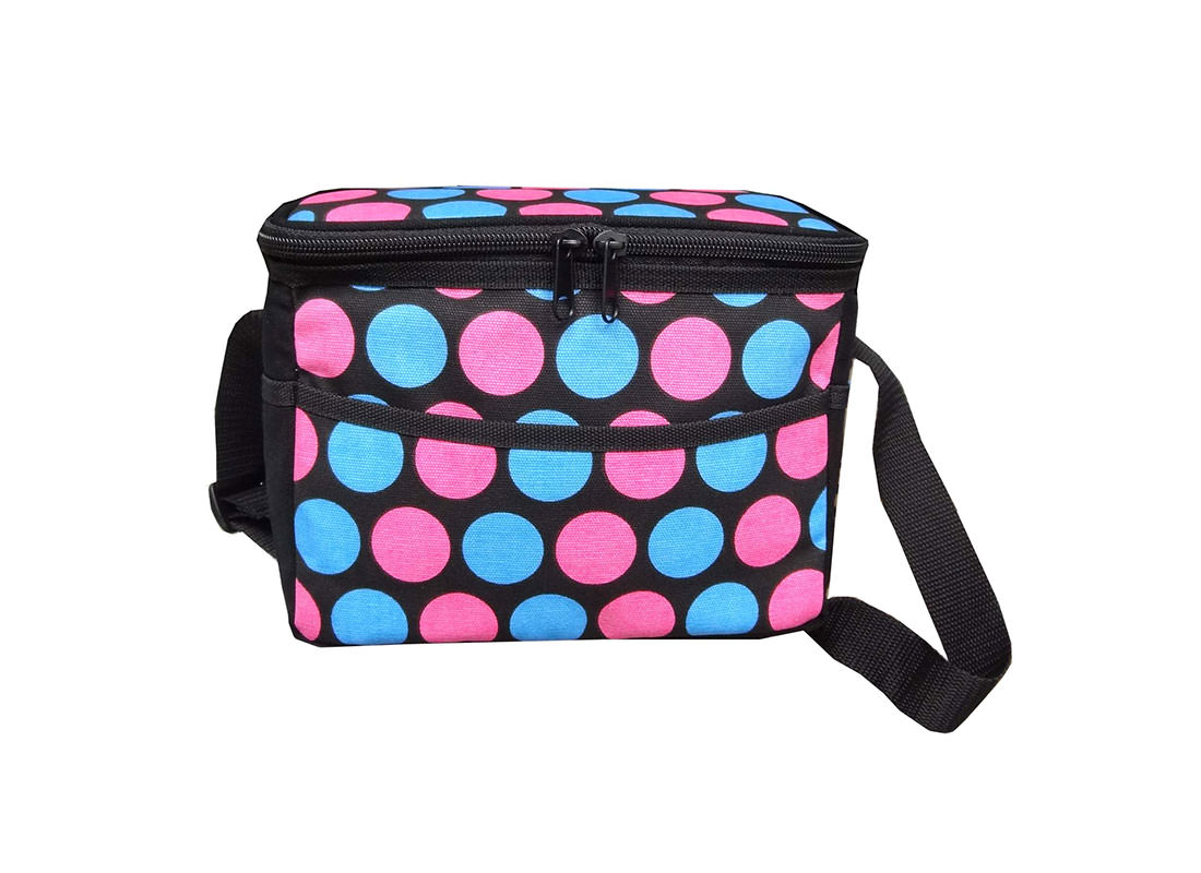 Dotted Canvas Cooler Bag