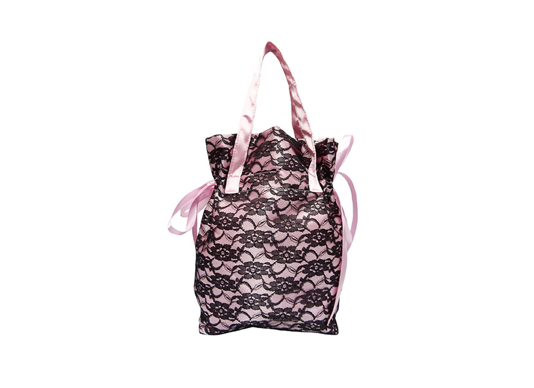 small drawstring bag with handle