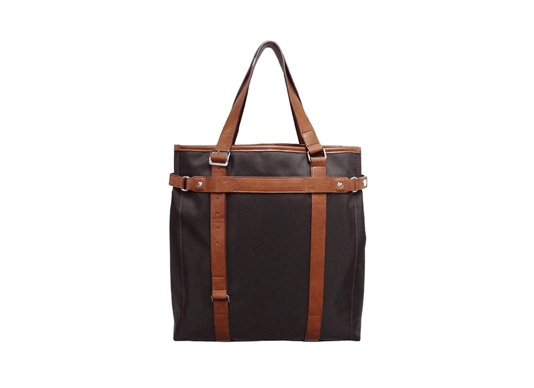 Black Nylon Tote for Men