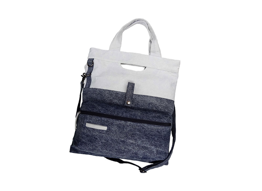 Washed Denim Tote Bag for Men