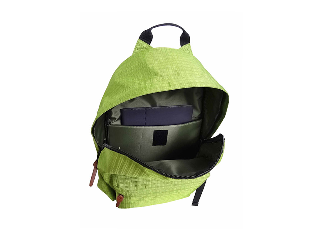 Rip-Stop Backpack with iPad Compartment Open