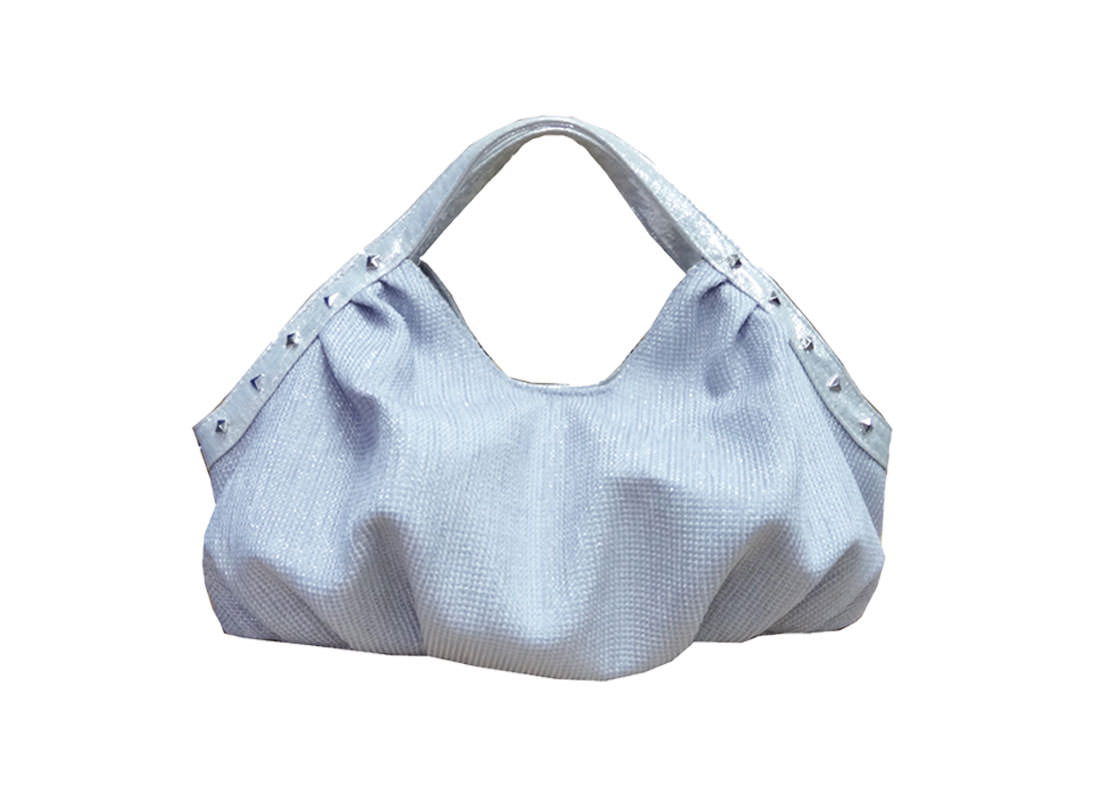 Women Small Handbag in Silver Color