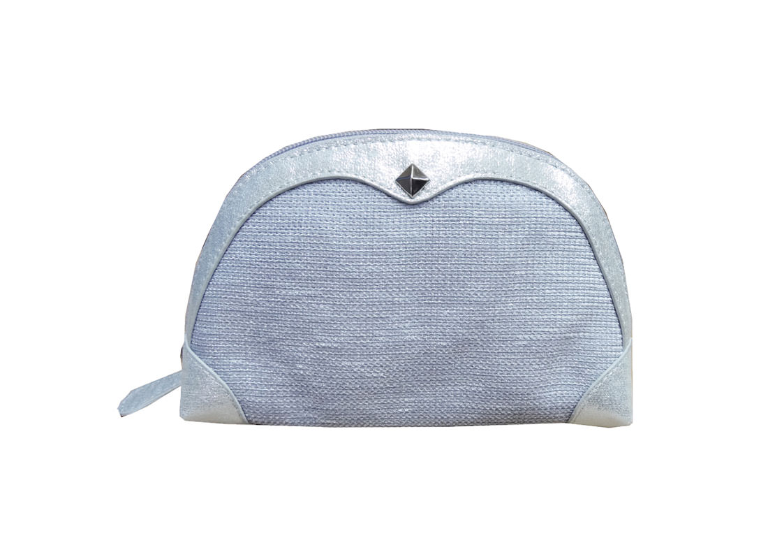 Cosmetic Purse in Silver Color