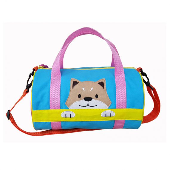 Children Duffel Bag with shiba patch