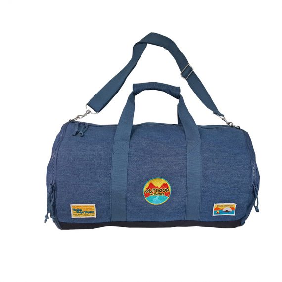 Round Duffel in Blue