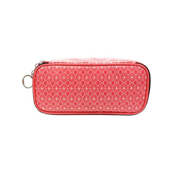 Rectangle shape cosmetic bag with monogram printing