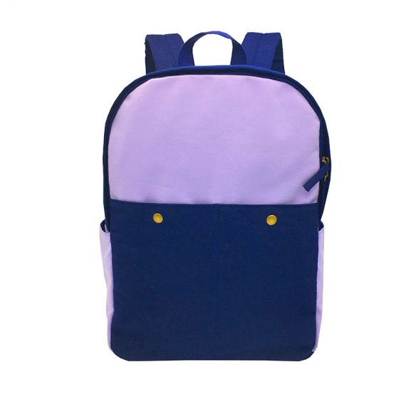 Canvas backpack in purple & blue