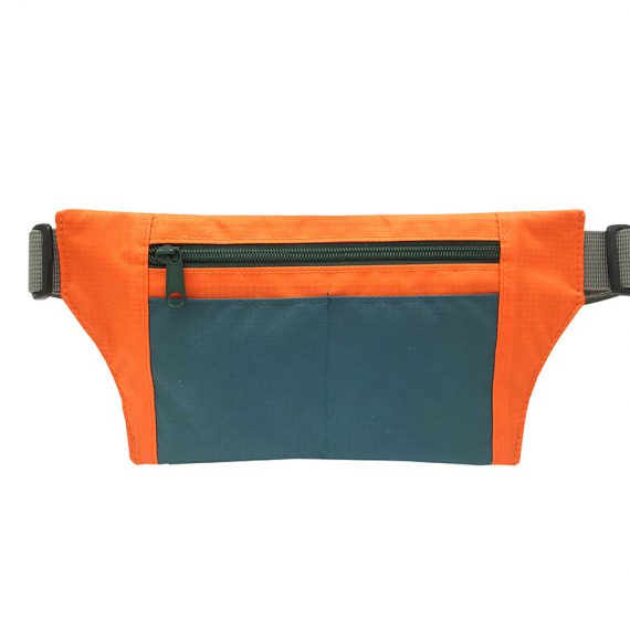 Sport waist bag with front zipper pocket