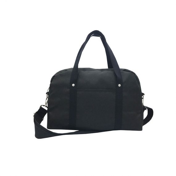 Retro Tote Bag Boston Bag in Black Front