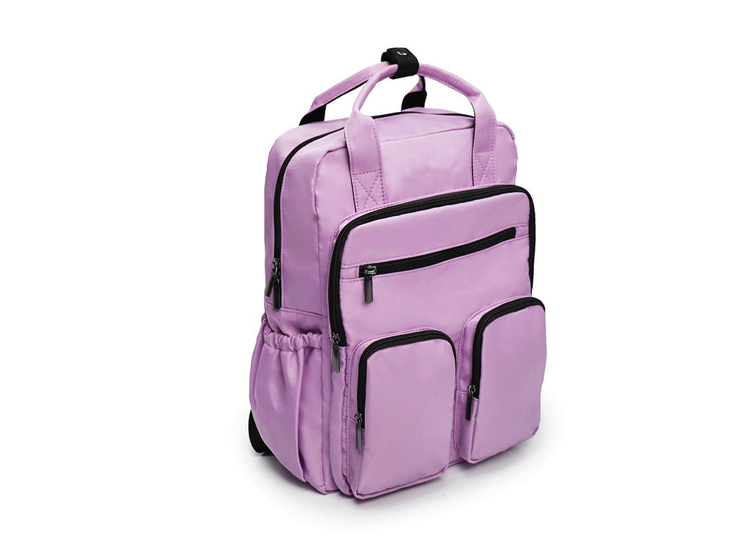 M Pockets Backpack - 21017 - purple L side