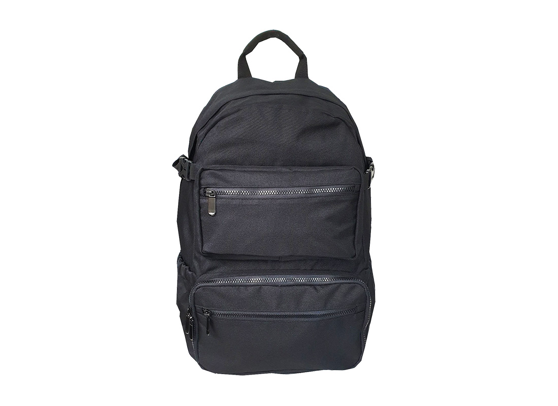 sport laptop backpack - 22016 - Black Front