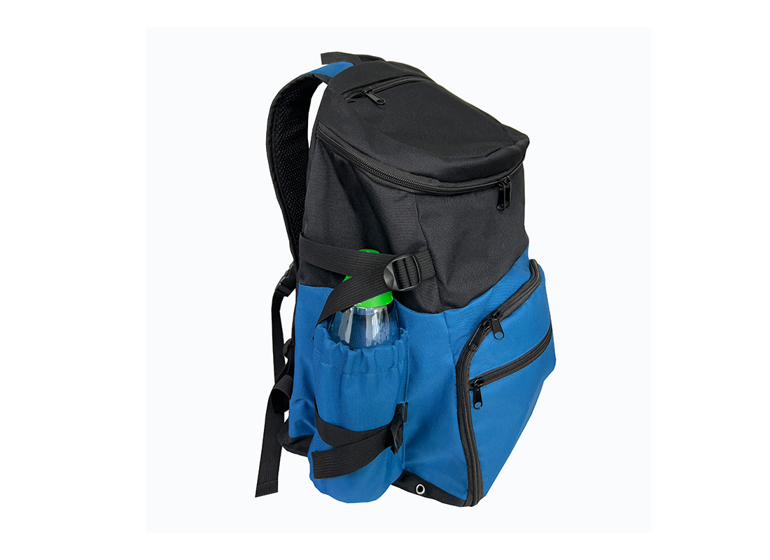 ball backpack - 23004 - blue black L side